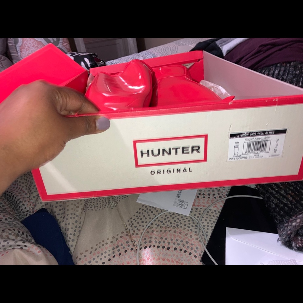 Red Hunter Rain boots